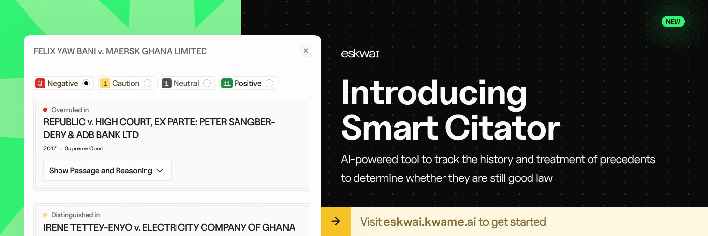 Introducing Smart Citator: Pioneering an AI-Powered Citation Index for African Case Laws