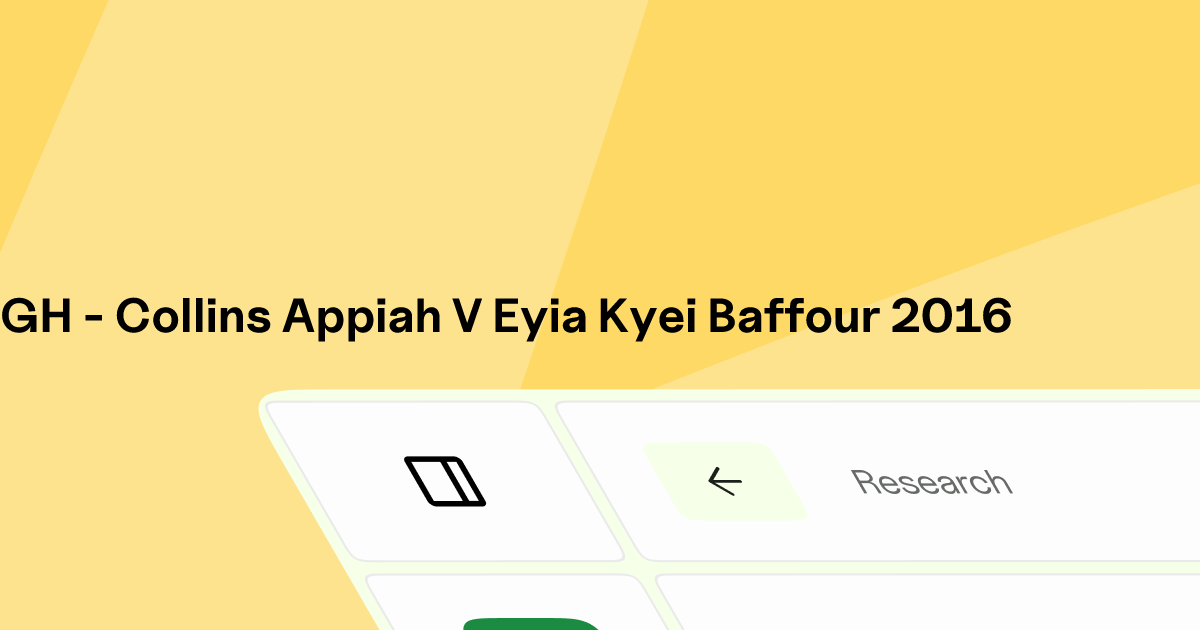 GH - COLLINS APPIAH v. EYIA KYEI BAFFOUR | Eskwai