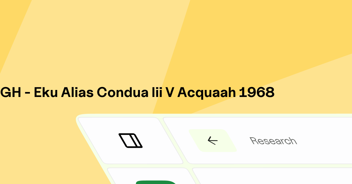 GH - EKU ALIAS CONDUA III v. ACQUAAH | Eskwai