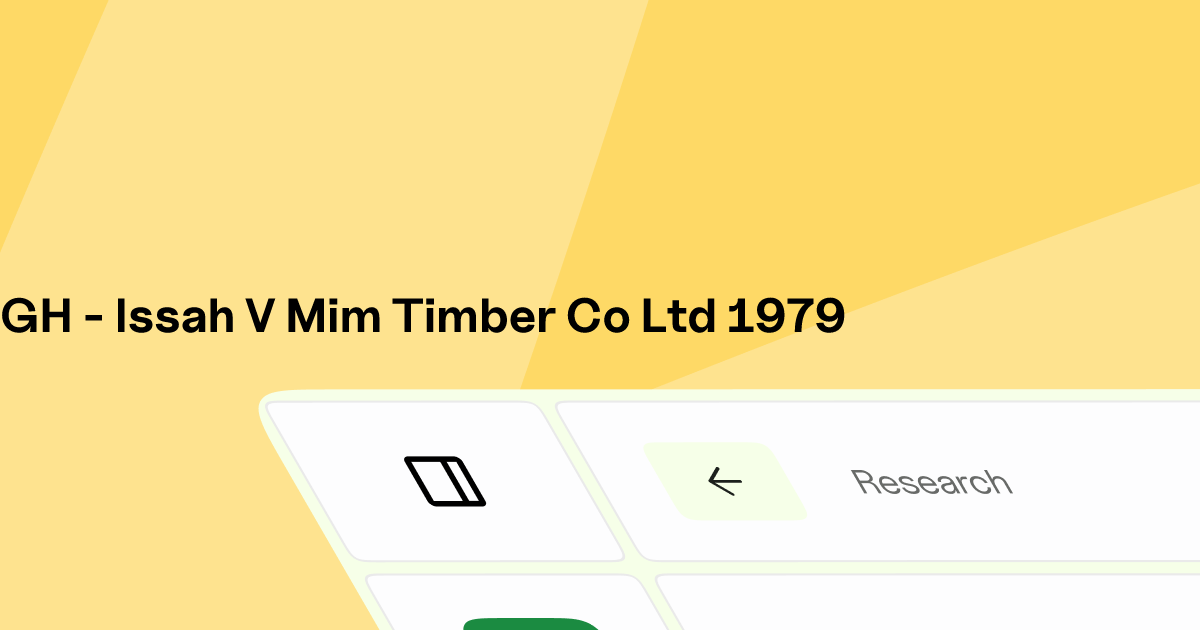 GH - ISSAH v. MIM TIMBER CO., LTD. | Eskwai